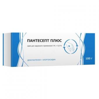 ПАНТЕСЕПТ ПЛЮС крем 5%+0,5% туба 100 гр