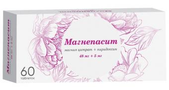 МАГНЕПАСИТ табл. п/о плен. 48+5 мг №60