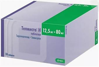 ТЕЛМИСТА Н табл. 80+12,5 мг №84