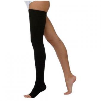 ЧУЛОК КОМПРЕССИОННЫЙ ДО БЕДРА КРУГЛОВЯЗАНЫЙ бежевый 2 класс компр. р.4