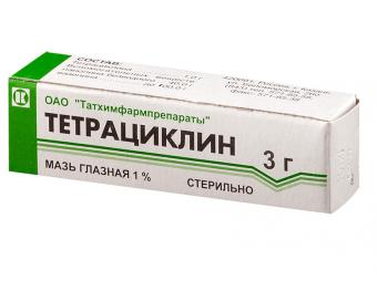 ТЕТРАЦИКЛИНОВАЯ мазь глазная 1% туба 3 гр
