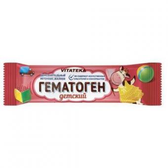 ГЕМАТОГЕН ДЕТСКИЙ ВИТАТЕКА пастилки 40 гр