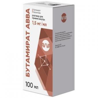 БУТАМИРАТ АВВА РУС р-р внутр. 1,5 мг/мл фл. 100 мл