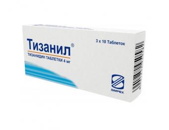 ТИЗАНИЛ табл. 4 мг №30