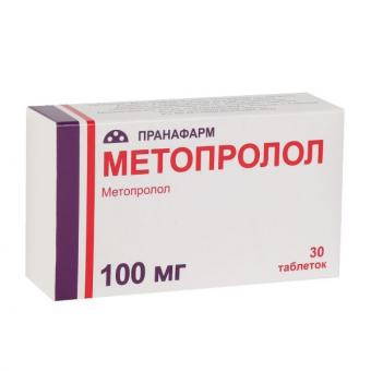 МЕТОПРОЛОЛ ПРАНА табл. 100 мг №30