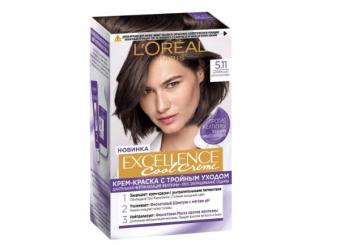 ЛОРЕАЛЬ ЭКСЕЛАНС КРЕМ-КРАСКА ДЛЯ ВОЛОС 5.11