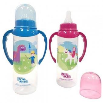 ПОМА БУТЫЛОЧКА 250 мл 4310 силикон. соска (быстр. поток) с ручками