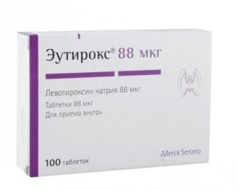 ЭУТИРОКС табл. 88 мкг №100