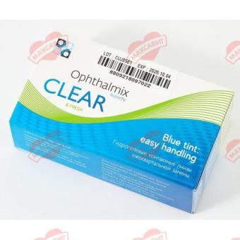 КОНТАКТНАЯ ЛИНЗА ОФТАЛЬМИКС BUTTERFLY CLEAR 8,6 корриг. - 1,25 №4 blue tint