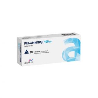 РЕБАМИПИД табл. п/о плен. 100 мг №30