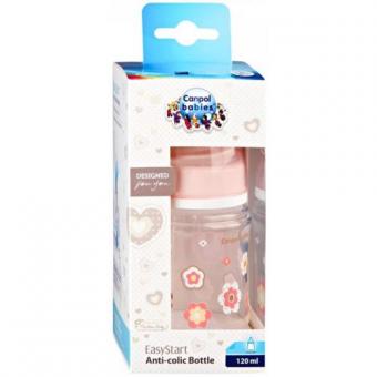 КАНПОЛ EASY START NEWBORN BABY БУТЫЛОЧКА 120 мл розовая