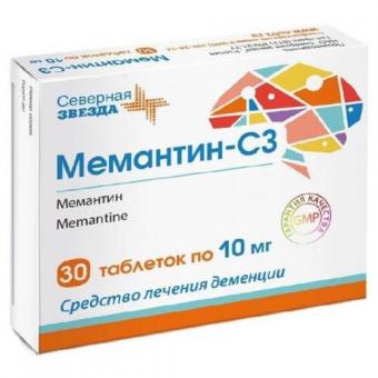 МЕМАНТИН СЗ табл. п/о плен. 10 мг №30