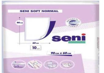 СЕНИ ПЕЛЕНКИ ВПИТЫВАЮЩИЕ СОФТ НОРМАЛ 60см х 90см №10