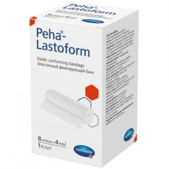 БИНТ ФИКСИРУЮЩИЙ PEHA-LASTOFORM ХАРТМАНН 8см х 4м