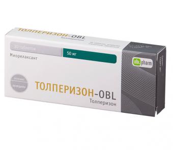 ТОЛПЕРИЗОН ОБЛ табл. п/о плен. 50 мг №30