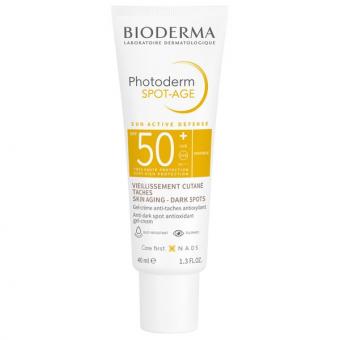 БИОДЕРМА (BIODERMA) ФОТОДЕРМ СПОТ КРЕМ СОЛНЦЕЗАЩИТНЫЙ 40 мл SPF50+ против пигментации и морщин