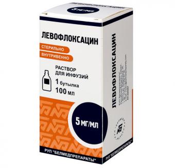 ЛЕВОФЛОКСАЦИН БЕЛМЕДПРЕПАРАТЫ р-р д/инфузий 5 мг/мл фл. 100 мл