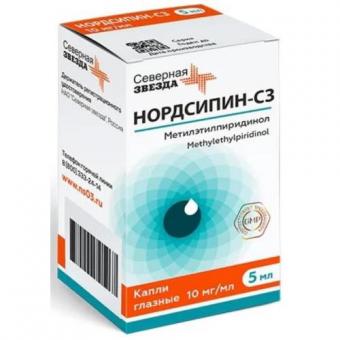 НОРДСИПИН СЗ капли глазные 1% фл.- кап. 5 мл