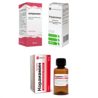 КОРДИАМИН капли внутр. 25% фл.- кап. 30 мл