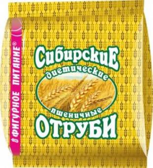 СИБИРСКАЯ КЛЕТЧАТКА ОТРУБИ пшеничные 200 гр