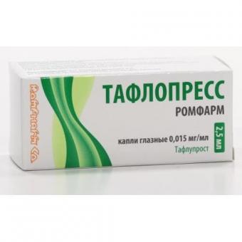 ТАФЛОПРЕСС капли глазные 0,015 мг/мл фл.- кап. 2,5 мл