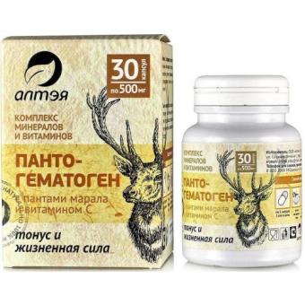 ПАНТОГЕМАТОГЕН ТОНУС/ЖИЗНЕННАЯ СИЛА капс. №30