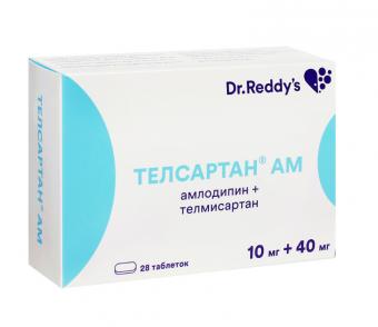 ТЕЛСАРТАН АМ табл. 10+40 мг №28