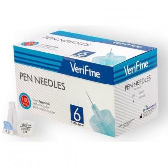 ИГЛА ДЛЯ ШПРИЦ-РУЧКИ VERIFINE G31 (0.25 х 6 мм) №100