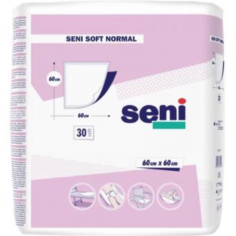 СЕНИ ПЕЛЕНКИ ВПИТЫВАЮЩИЕ СОФТ НОРМАЛ 60см х 60см №30