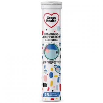GROSS HEALTH ВИТАМИННО-МИНЕРАЛЬНЫЙ КОМПЛЕКС ДЛЯ ПОДРОСТКОВ табл. растворим. №18
