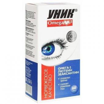 ОМЕГА-3 С ЛЮТЕИНОМ И ЗЕАКСАНТИНОМ капс. №60