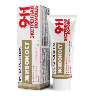 911 ЖИВОКОСТ гель-бальзам д/тела 100 мл