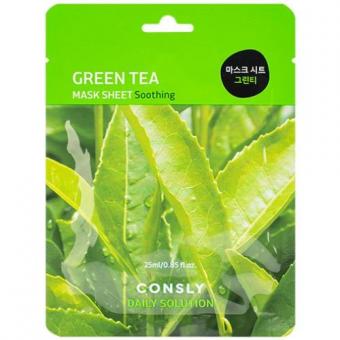 CONSLY МАСКА ТКАНЕВАЯ ДЛЯ ЛИЦА 25 мл экстракт зел. чая