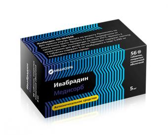 ИВАБРАДИН МЕДИСОРБ табл. п/о плен. 5 мг №56