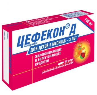 ЦЕФЕКОН Д супп. рект. 100 мг №10