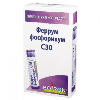 ФЕРРУМ ФОСФОРИКУМ C30 гранулы гомеопатич. 4 гр
