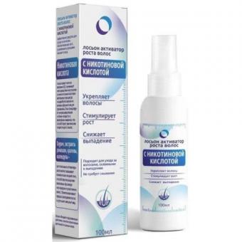 АКТИВАТОР РОСТА ЛОСЬОН ДЛЯ ВОЛОС 100 мл никотиновая кислота