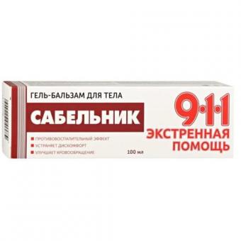 911 САБЕЛЬНИК МИРРОЛЛА гель-бальзам д/тела 100 мл