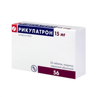 РИКУЛАТРОН табл. п/о плен. 15 мг №56