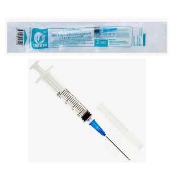 ШПРИЦ 2 мл №1 23G (0,6 х 25 мм)