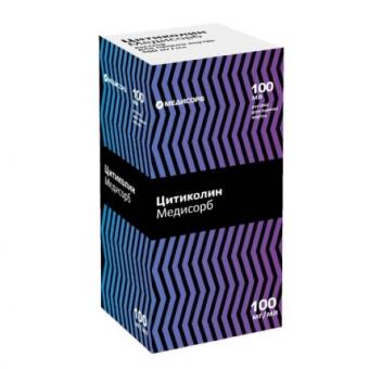 ЦИТИКОЛИН МЕДИСОРБ р-р внутр. 100 мг/мл фл. 100 мл