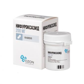 НИФУРОКСАЗИД ОЗОН капс. 200 мг №16