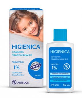 ХИГИЕНИКА средство для волос педикулицидн. фл. 1% 60 мл