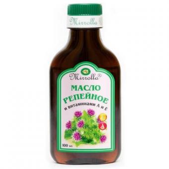 МАСЛО РЕПЕЙНОЕ ВИТАМИНЫ А и Е МИРРОЛЛА 100 мл