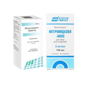 МЕТРОНИДАЗОЛ р-р д/инфузий 5 мг/мл фл. 100 мл