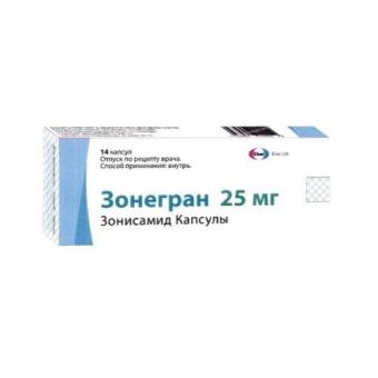 ЗОНЕГРАН капс. 25 мг №14