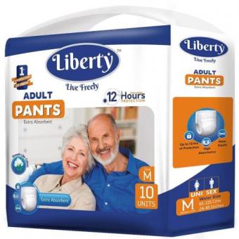 LIBERTY ПОДГУЗНИКИ-ТРУСЫ PREMIUM р.М №10