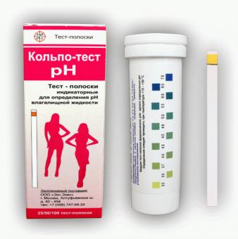 ТЕСТ ДЛЯ ДИАГНОСТИКИ PH ВАГИНАЛЬНОЙ ЖИДКОСТИ КОЛЬПО-ТЕСТ №100