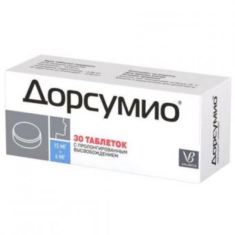 ДОРСУМИО табл. пролонг. 15+6 мг №30