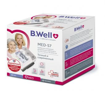 БИ ВЕЛЛ (B.WELL) ПРИБОР (ТОНОМЕТР) ИЗМ. АРТ. ДАВЛЕНИЯ АВТОМАТ НА ЗАПЯСТЬЕ MED-57 подсветка дисплея